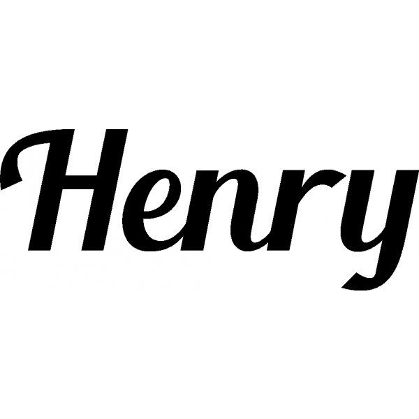 Henry - Schriftzug aus Buchenholz