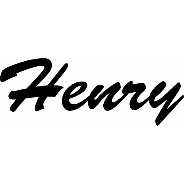 Henry - Schriftzug aus Buchenholz