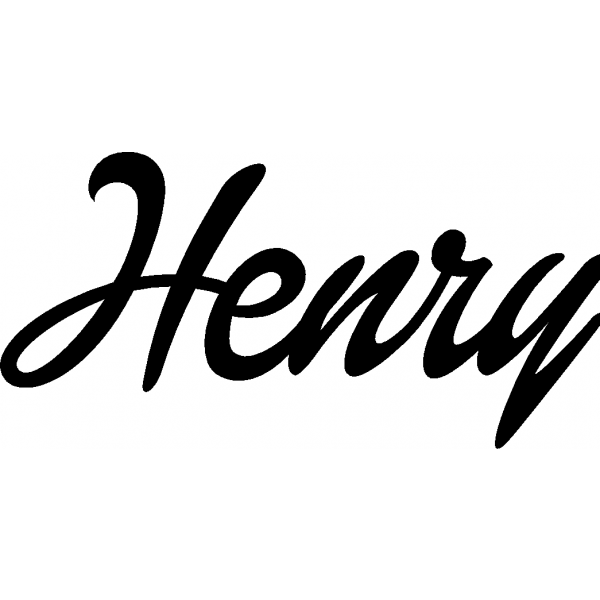 Henry - Schriftzug aus Buchenholz