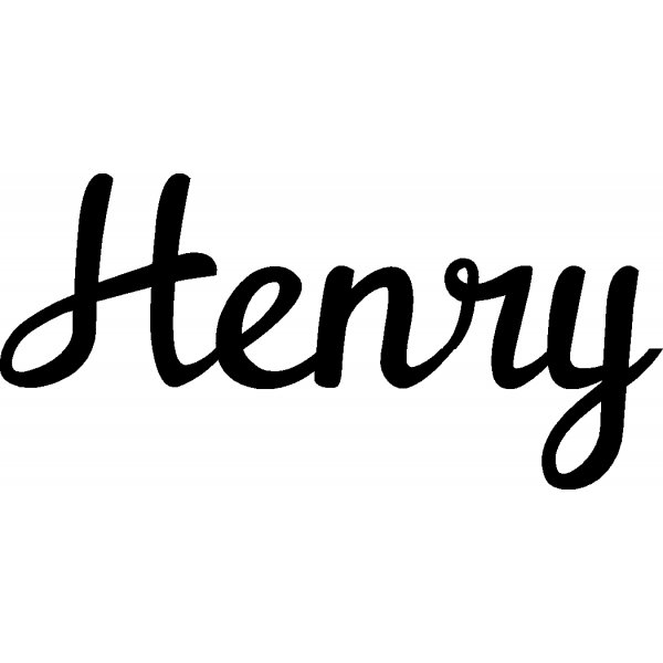 Henry - Schriftzug aus Buchenholz