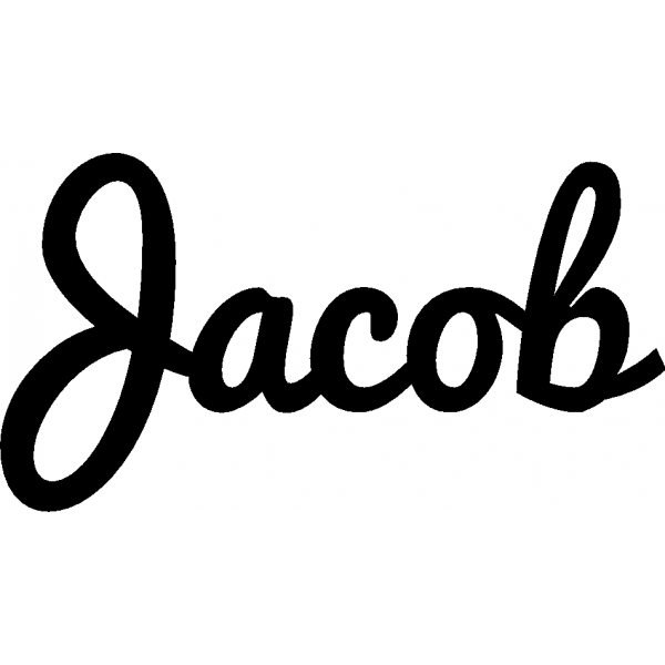 Jacob - Schriftzug aus Buchenholz