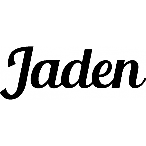 Jaden - Schriftzug aus Buchenholz