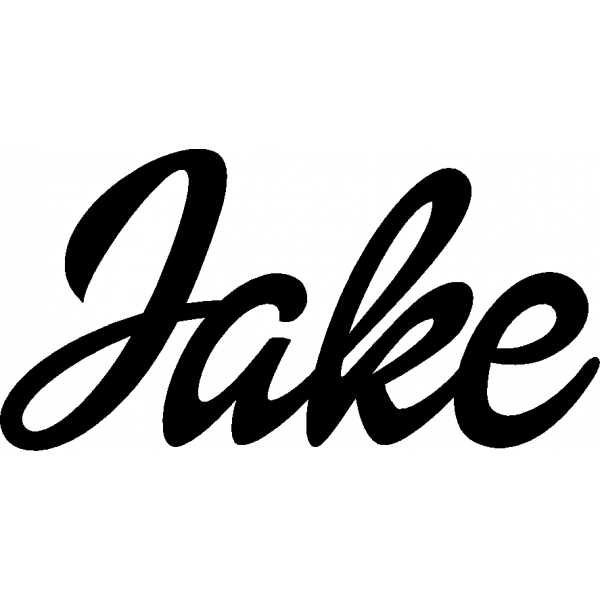 Jake - Schriftzug aus Buchenholz