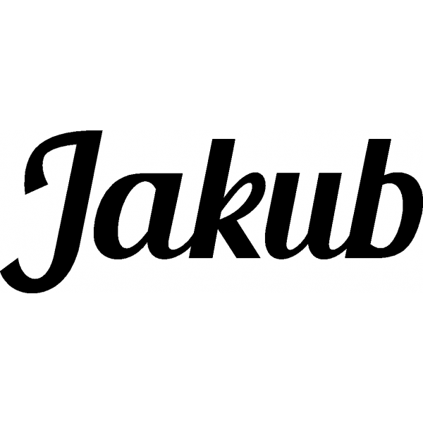 Jakub - Schriftzug aus Buchenholz