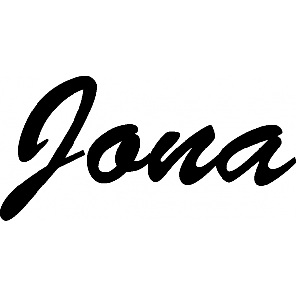 Jona - Schriftzug aus Buchenholz