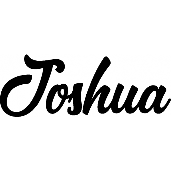 Joshua - Schriftzug aus Buchenholz