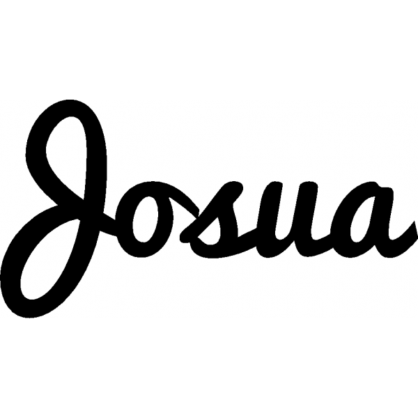 Josua - Schriftzug aus Buchenholz
