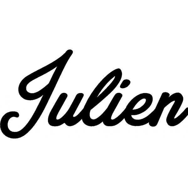 Julien - Schriftzug aus Buchenholz