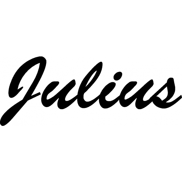 Julius - Schriftzug aus Buchenholz