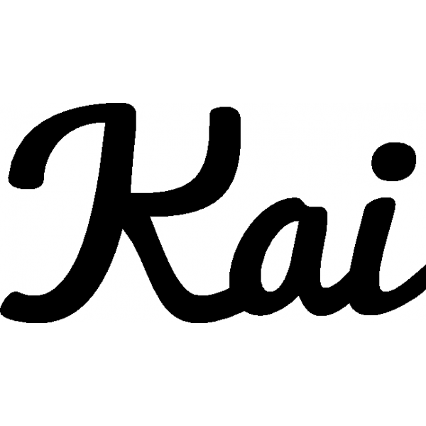 Kai - Schriftzug aus Buchenholz