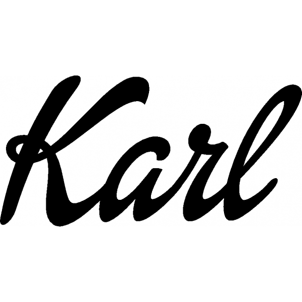 Karl - Schriftzug aus Buchenholz