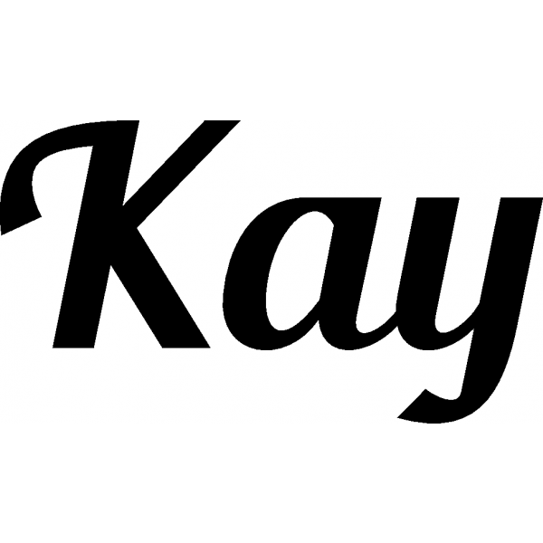 Kay - Schriftzug aus Buchenholz
