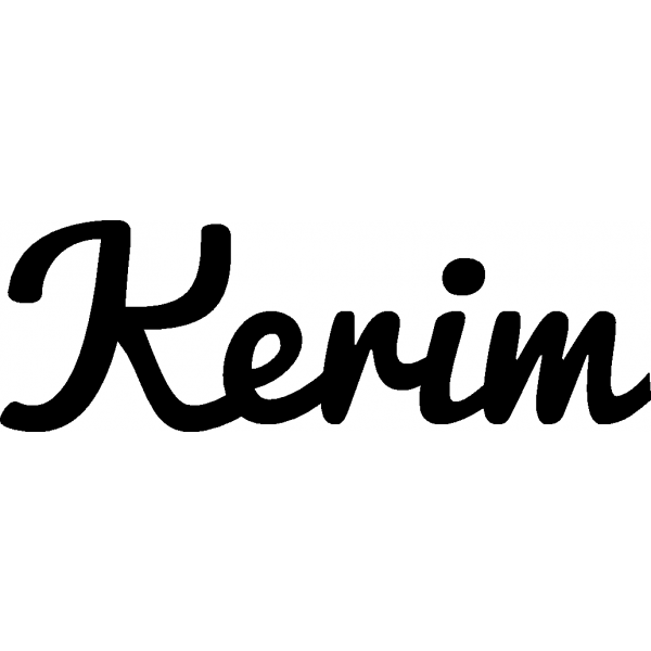 Kerim - Schriftzug aus Buchenholz