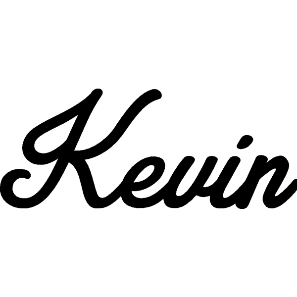 Kevin - Schriftzug aus Buchenholz