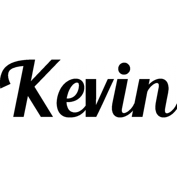 Kevin - Schriftzug aus Buchenholz