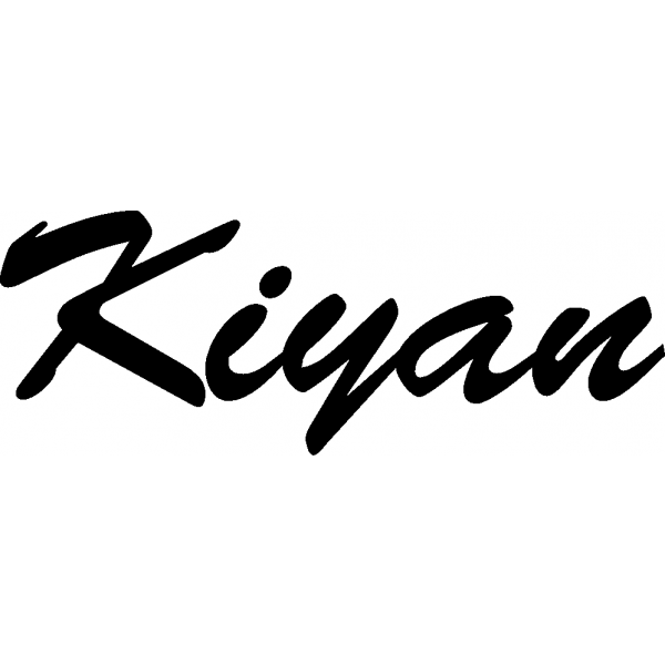Kiyan - Schriftzug aus Buchenholz