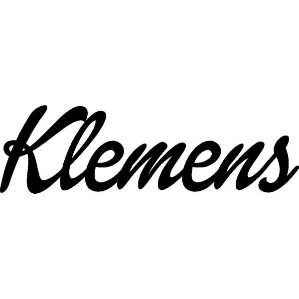 Klemens - Schriftzug aus Buchenholz