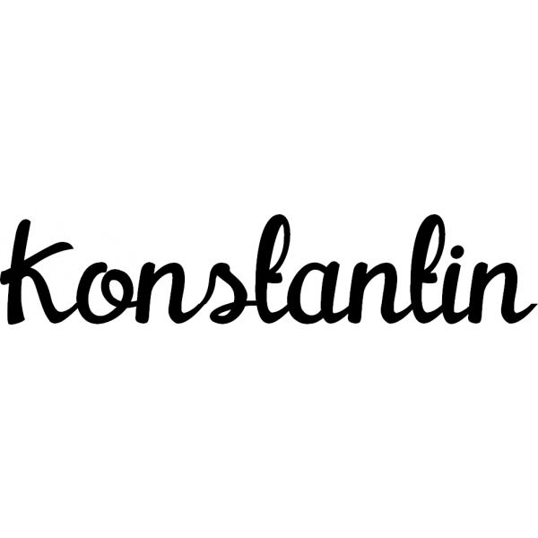 Konstantin - Schriftzug aus Buchenholz