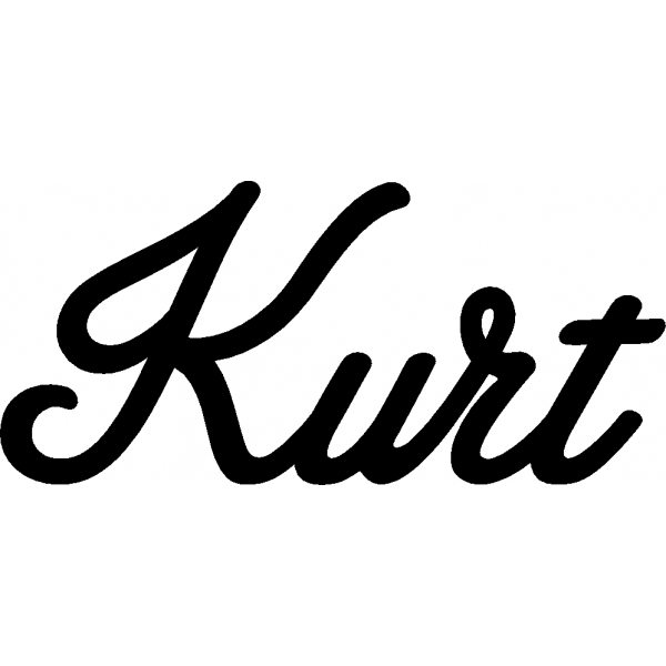 Kurt - Schriftzug aus Buchenholz