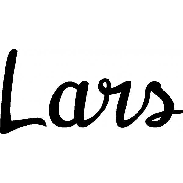 Lars - Schriftzug aus Buchenholz