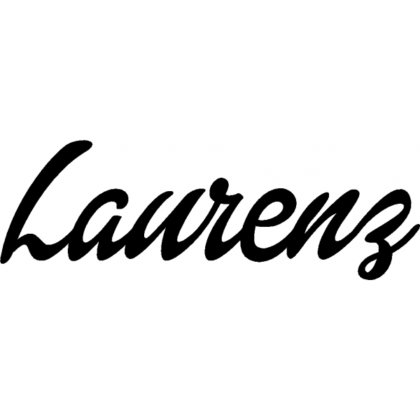 Laurenz - Schriftzug aus Buchenholz