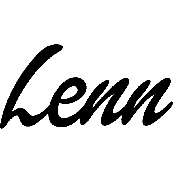 Lenn - Schriftzug aus Buchenholz