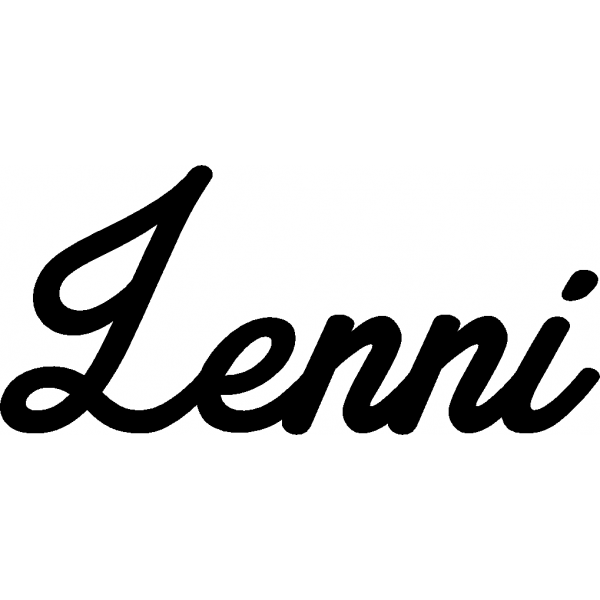 Lenni - Schriftzug aus Buchenholz