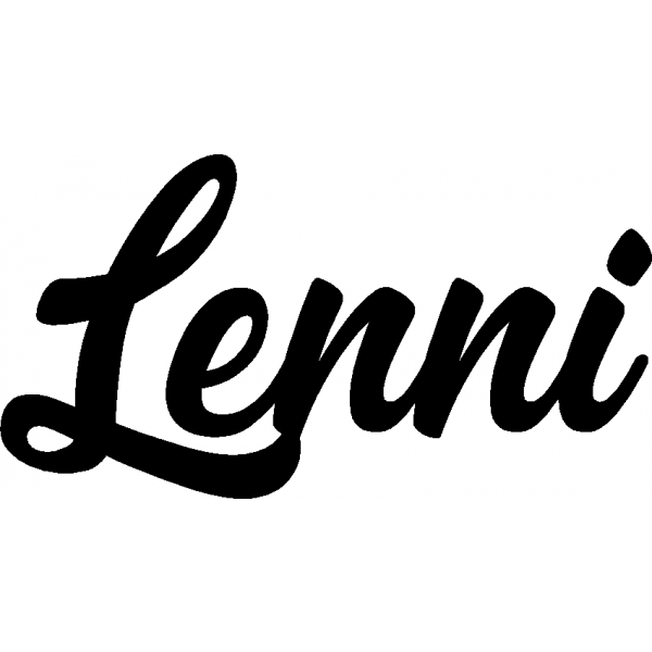 Lenni - Schriftzug aus Buchenholz