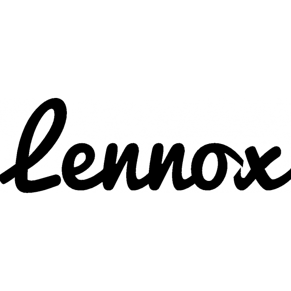 Lennox - Schriftzug aus Buchenholz