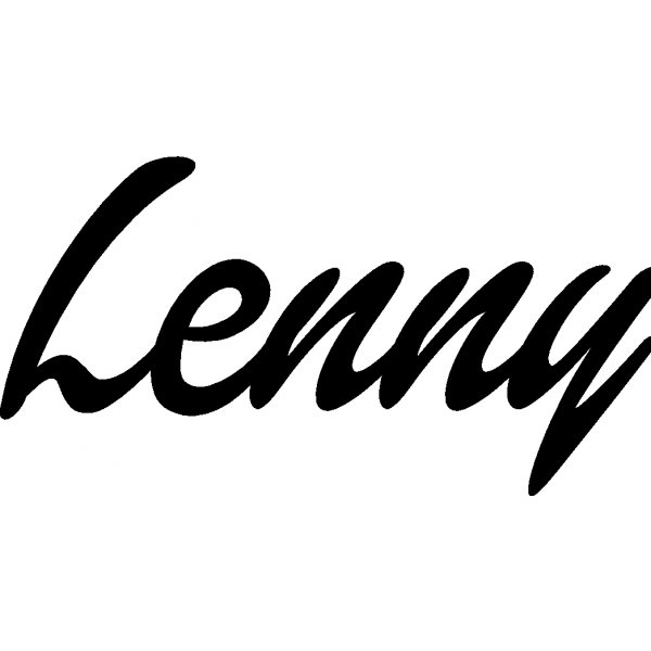 Lenny - Schriftzug aus Buchenholz