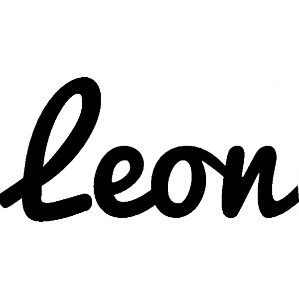 Leon - Schriftzug aus Buchenholz