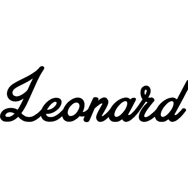 Leonard - Schriftzug aus Buchenholz