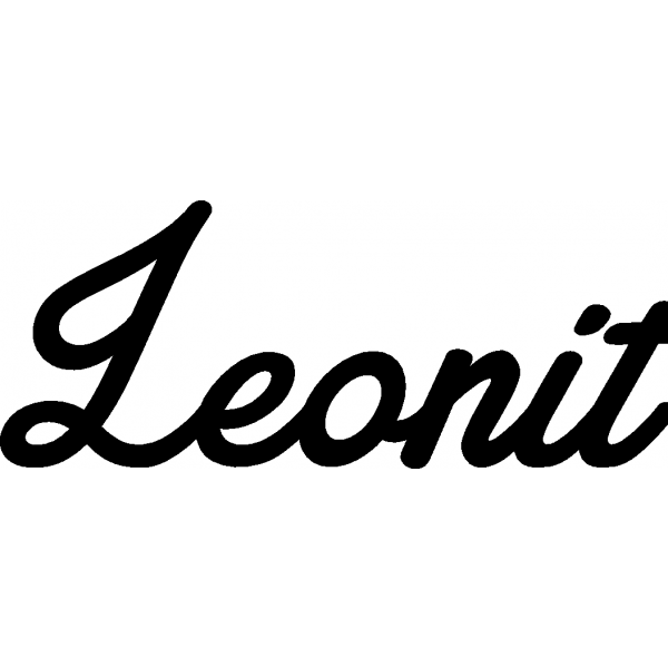 Leonit - Schriftzug aus Buchenholz