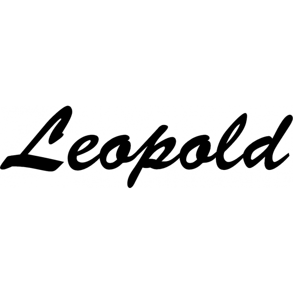 Leopold - Schriftzug aus Buchenholz