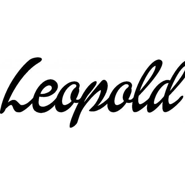Leopold - Schriftzug aus Buchenholz