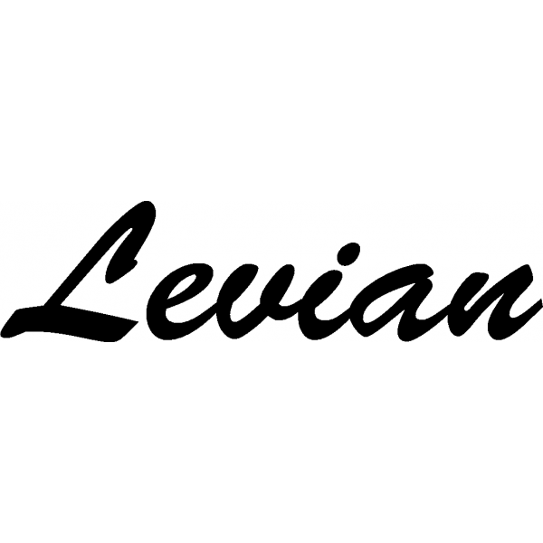 Levian - Schriftzug aus Buchenholz