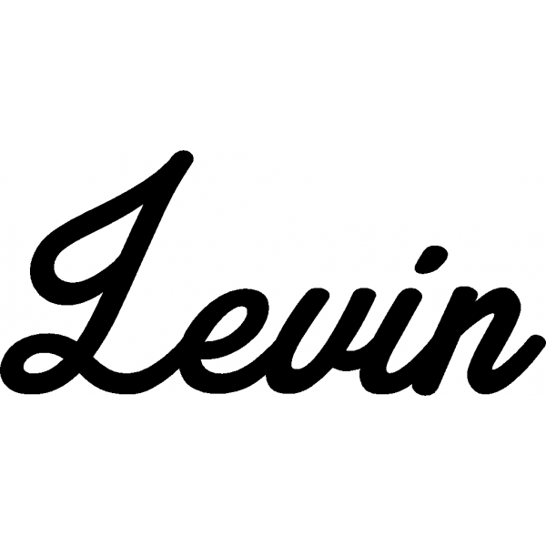 Levin - Schriftzug aus Buchenholz