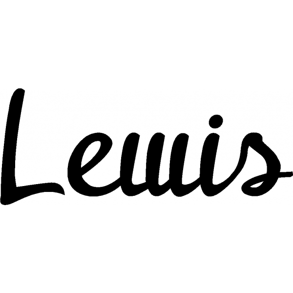 Lewis - Schriftzug aus Buchenholz