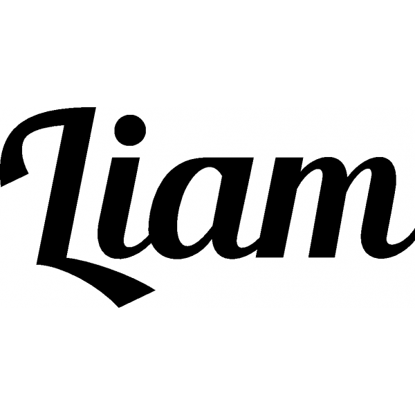 Liam - Schriftzug aus Buchenholz