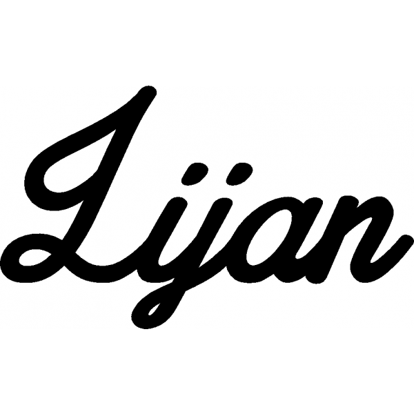 Lijan - Schriftzug aus Buchenholz