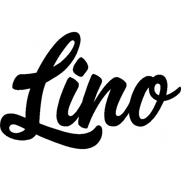Lino - Schriftzug aus Buchenholz