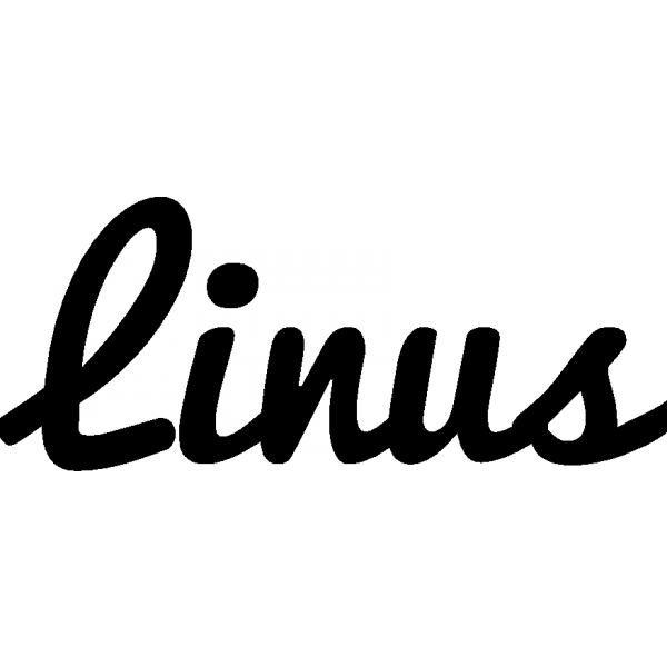 Linus - Schriftzug aus Buchenholz