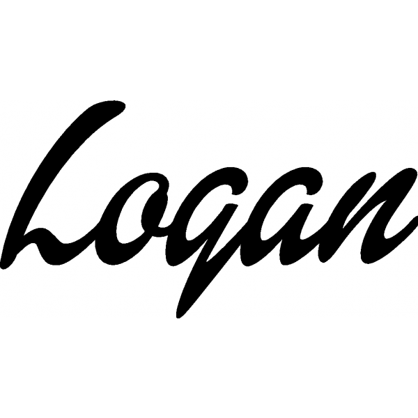 Logan - Schriftzug aus Buchenholz