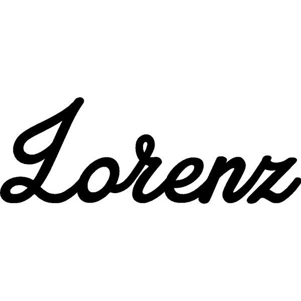 Lorenz - Schriftzug aus Buchenholz