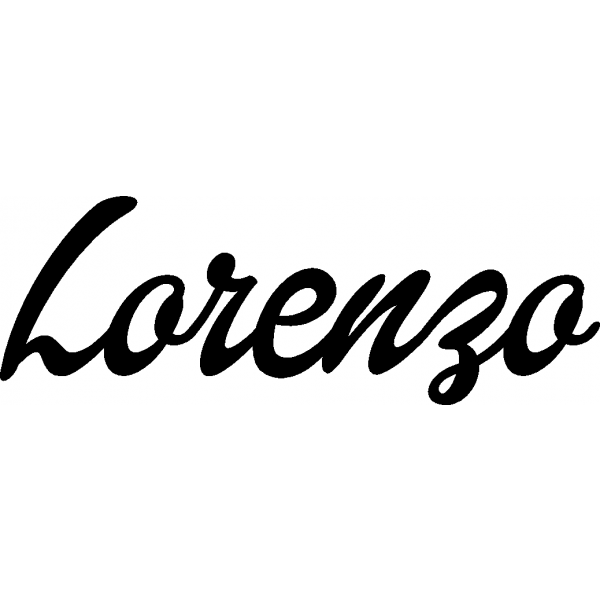 Lorenzo - Schriftzug aus Buchenholz