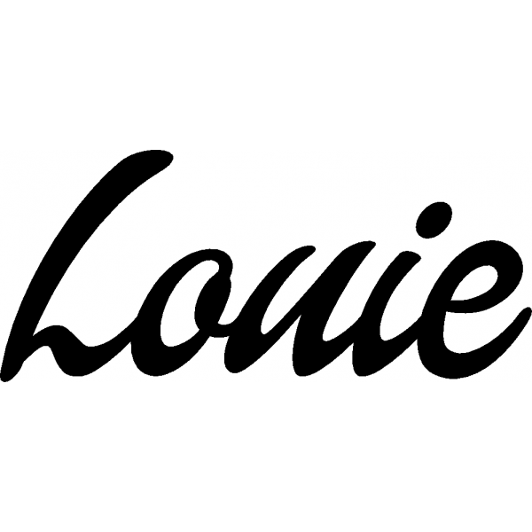 Louie - Schriftzug aus Buchenholz