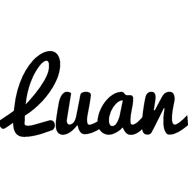 Luan - Schriftzug aus Buchenholz