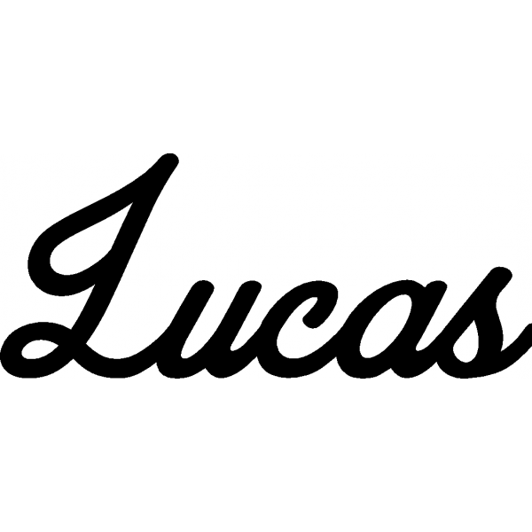 Lucas - Schriftzug aus Buchenholz