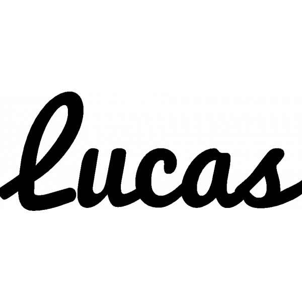 Lucas - Schriftzug aus Buchenholz