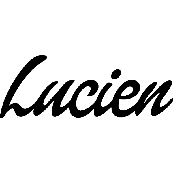 Lucien - Schriftzug aus Buchenholz